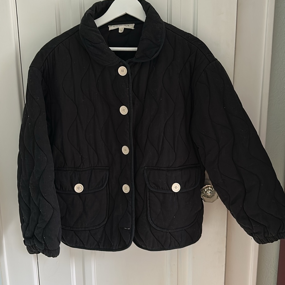 WHIMSY + ROW • Quilted Liam Jacket in Black Size M